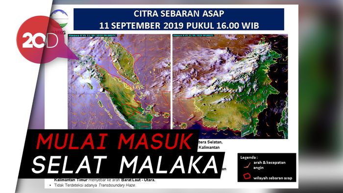 Titik Panas & Asap Terdeteksi di Sumatera, Kalimantan, & Malaysia