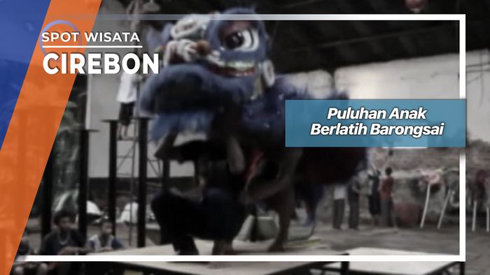 Puluhan Anak Berlatih Barongsai, Cirebon
