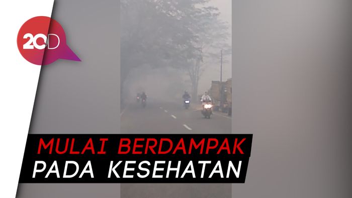 Terpapar Asap Pekat, Ibu Hamil dan Anak di Pekanbaru Cemas