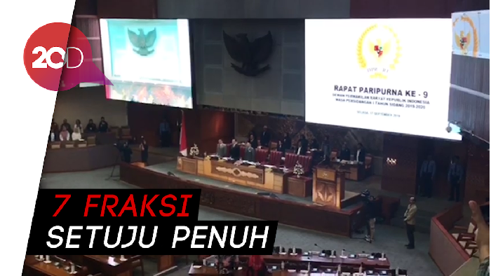 DPR Resmi Sahkan Revisi UU KPK