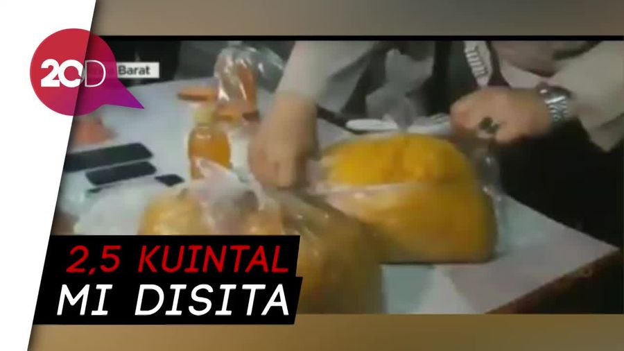 Pabrik Mi Berformalin di Cianjur Digerebek, 7 Orang Diringkus!