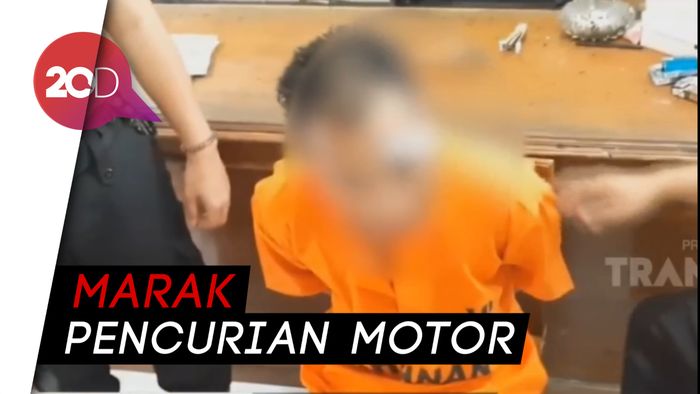 Maling Motor di Ciamis, Pria Ini Ditelanjangi dan Diamuk Massa
