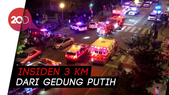 Baku Tembak di Dekat Gedung Putih, 1 Orang Tewas dan 5 Luka-luka