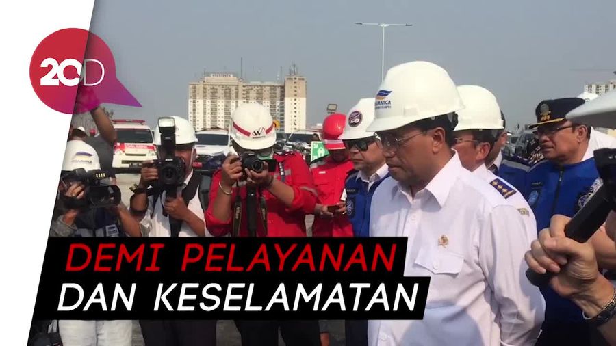 Tinjau Tol Elevated Japek II, Menhub Pastikan Fasilitas Maksimal