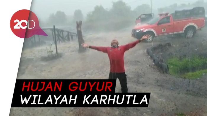 Dua Kabupaten di Jambi Diguyur Hujan, Satgas Karhutla Kegirangan