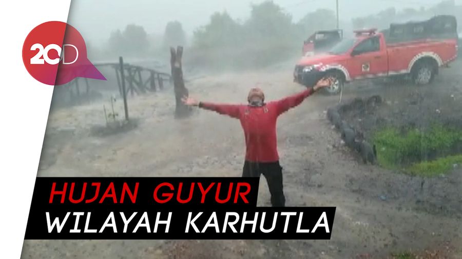 Dua Kabupaten di Jambi Diguyur Hujan, Satgas Karhutla Kegirangan