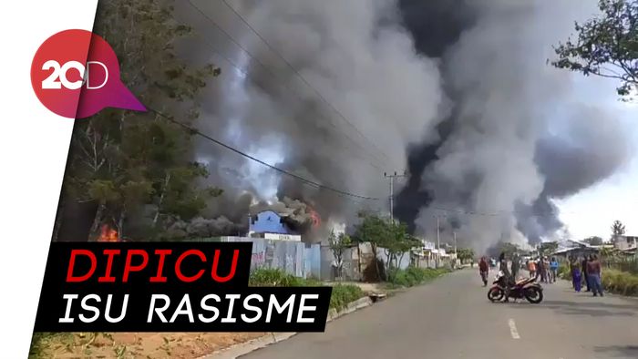 Wamena Rusuh, Massa Membakar Kantor Pemerintah dan Ruko