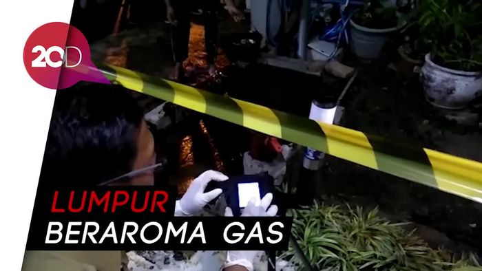Semburan Lumpur Gegerkan Surabaya, Polisi Turun Tangan
