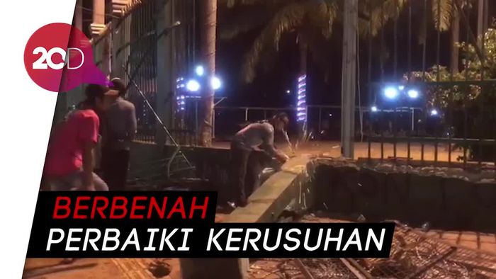 Amburadul! Ini Penampakan Terkini Gedung DPR Usai Ditinggal Massa
