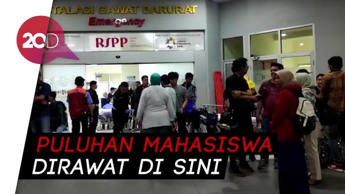 Suasana RSPP yang Dijubeli Puluhan Mahasiswa