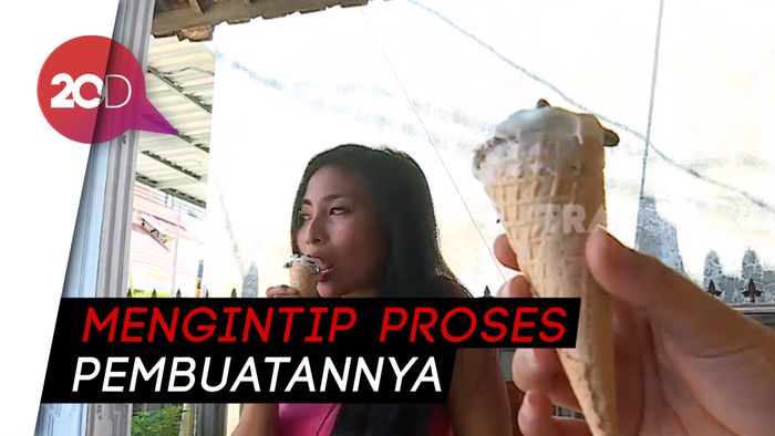 Segar! Es Krim Susu Kuda Liar Khas Sumbawa