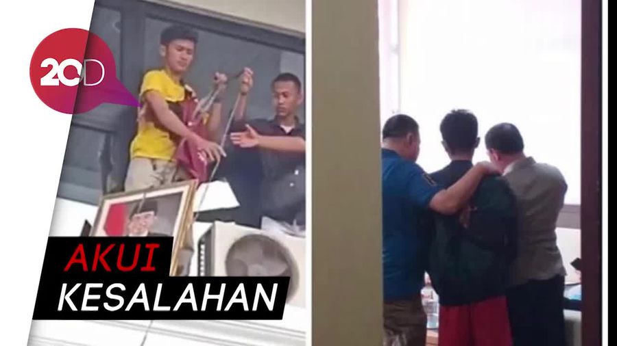 Mahasiswa Penurun Foto Presiden di Sumbar Minta Maaf