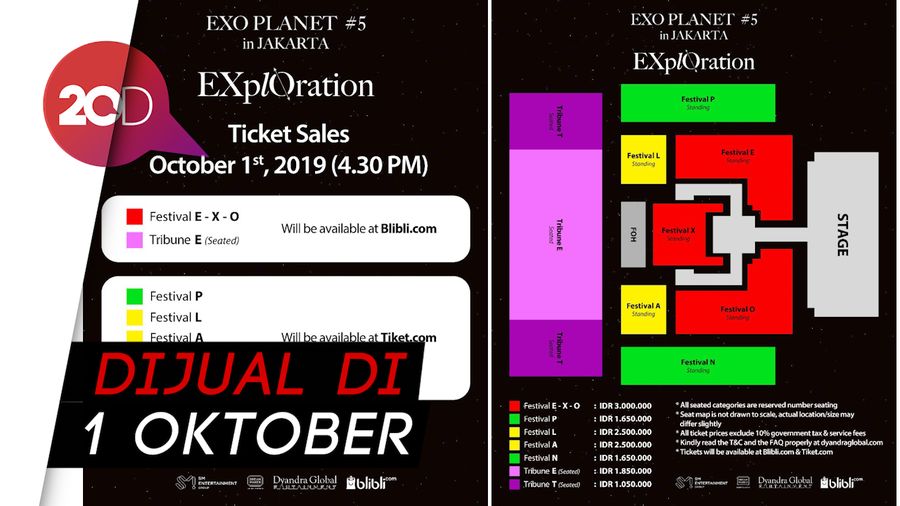 Tiket EXPloration in Jakarta Paling Mahal Rp 3 Juta