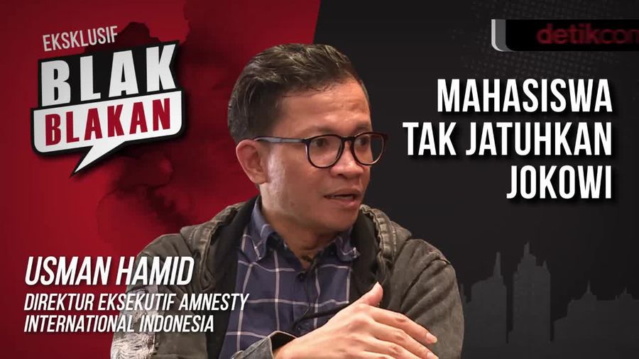 Tonton Blak-blakan Amnesty: Mahasiswa Tak Jatuhkan Jokowi