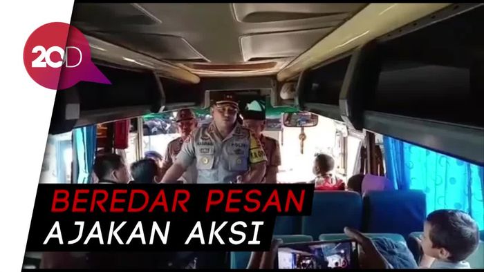 Halau Pelajar Ikut Aksi ke Jakarta, Polres Sukabumi Sekat Jalan