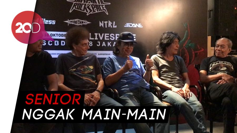 God Bless Hidupkan Kembali Musik Rock di Konser Jakarta Rock Space