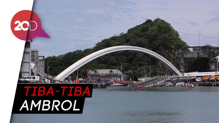 Jembatan di Taiwan Ambruk, 20 Luka-luka
