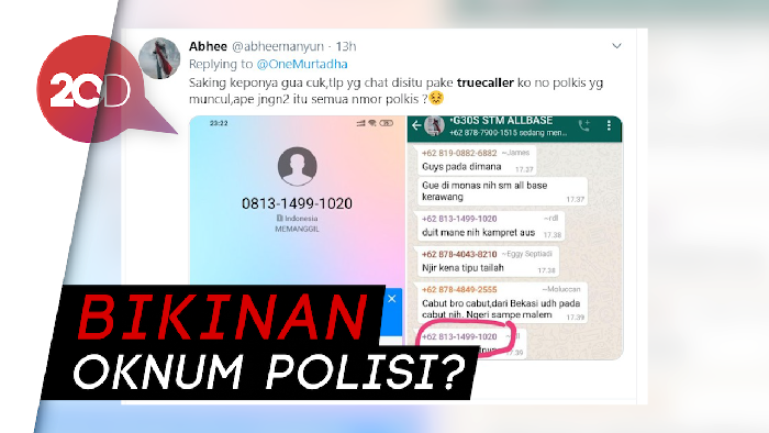 Viral Netizen Bongkar Grup WA Anak STM dengan Aplikasi Truecaller