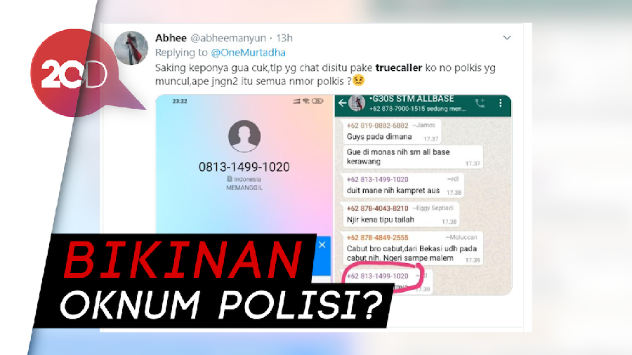 Viral Netizen Bongkar Grup WA Anak STM dengan Aplikasi Truecaller