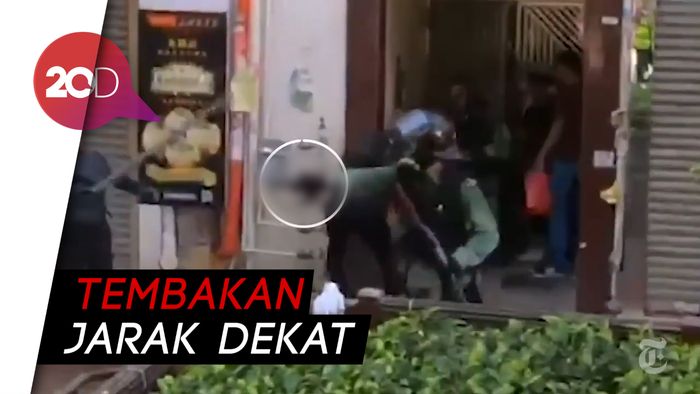 Detik-detik Polisi Hong Kong Tembak pedemo