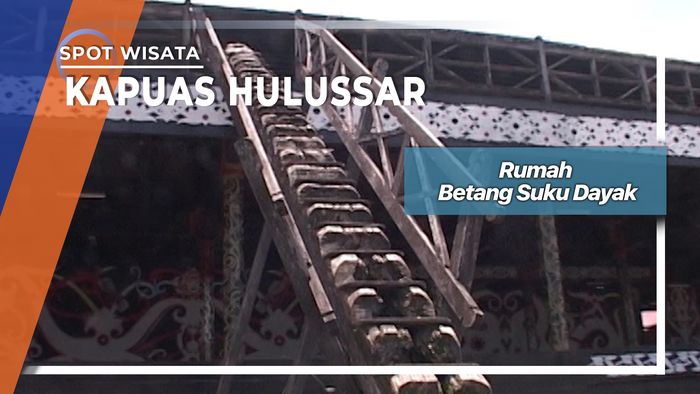 Rumah Bentang Suku Dayak di Kapuas Hulu 