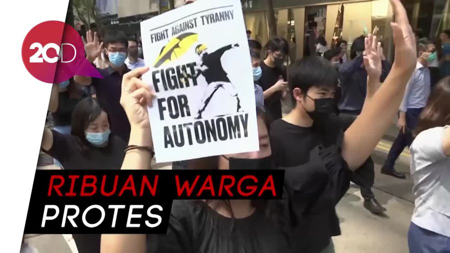 Ada Larangan Gunakan Masker, Warga Hong Kong Menolak