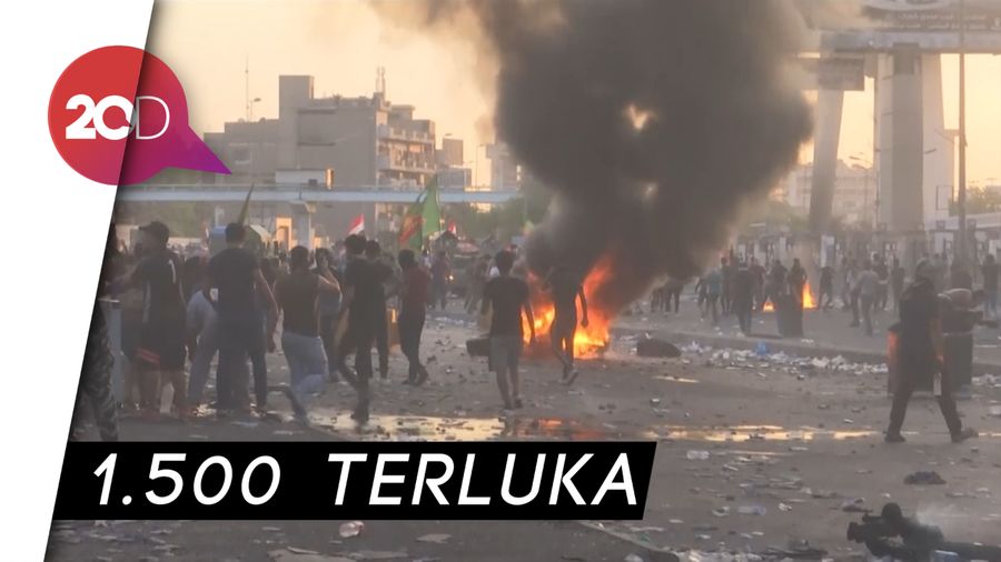 31 Tewas Dalam Aksi Demo di Irak, Termasuk 2 Anggota Polisi
