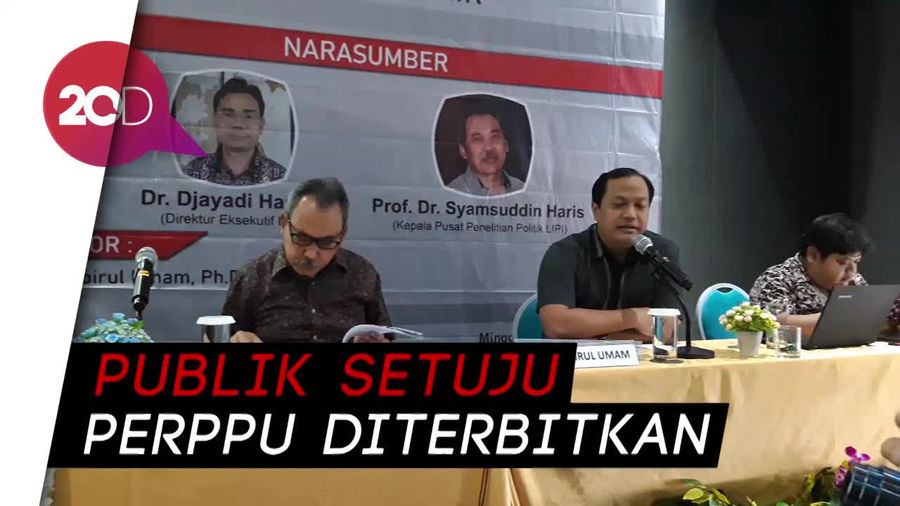 LSI: 76,3% Publik Setuju Jokowi Terbitkan Perppu Batalkan UU KPK