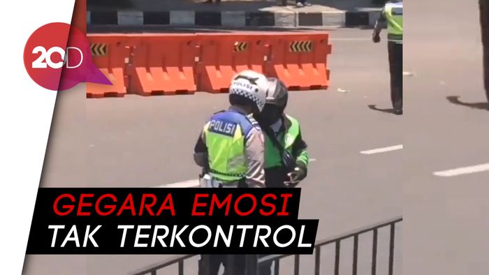 Dimutasi! Nasib Polantas Bogor yang Tendang Ojol