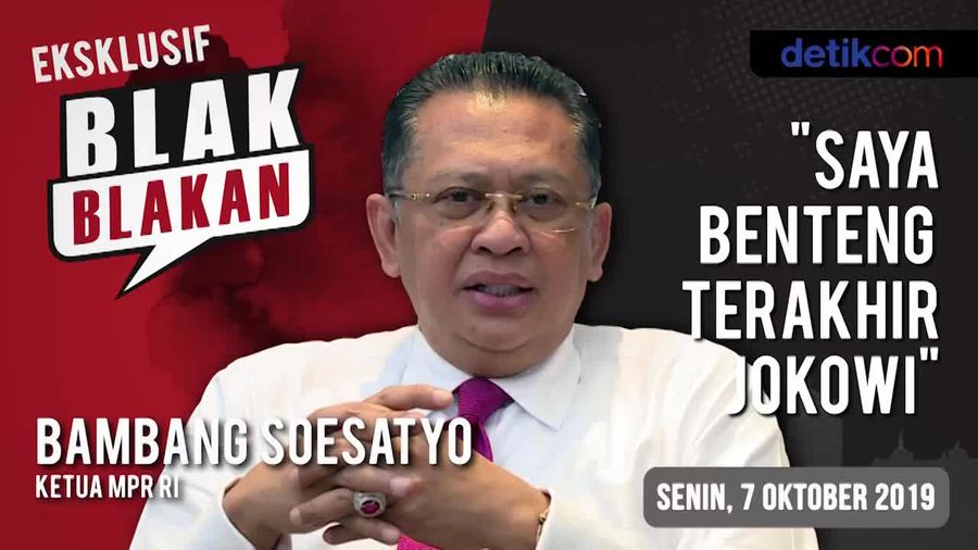 Tonton Blak-blakan Ketua MPR RI: Saya Benteng Terakhir Jokowi