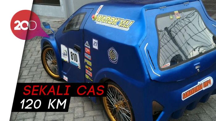 Penampakan Warok Mobil Listrik Buatan Mahasiswa Ponorogo