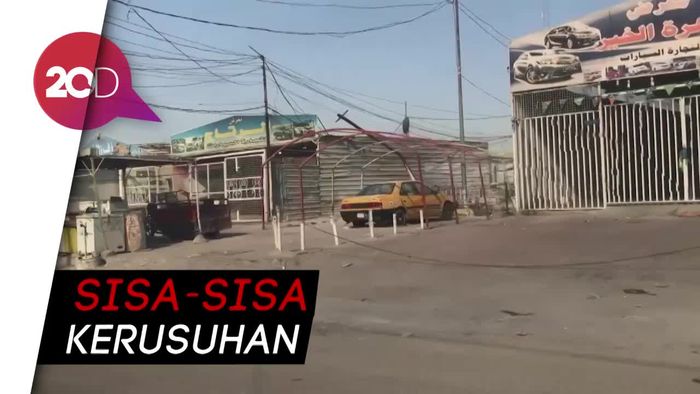 Suasana Hening di Kota Baghdad Usai Demo Berdarah
