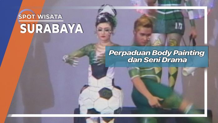 Perpaduan Body Painting dan Seni Drama Surabaya 