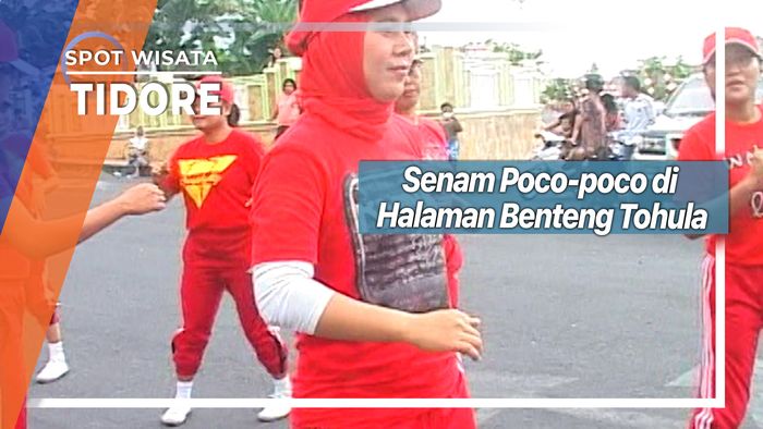 Senam Poco-poco di Halaman Benteng Tohula Tidore 