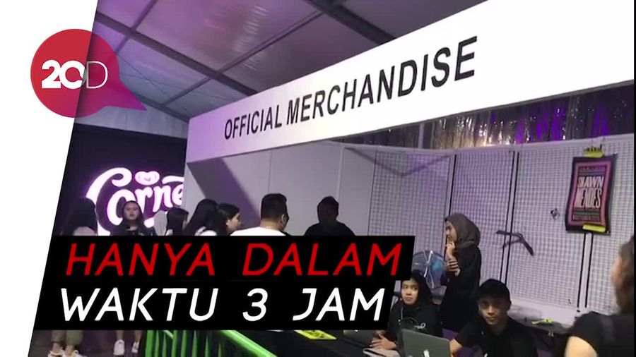 Konser di Sentul, Official Merchandise Shawn Mendes Ludes Terjual