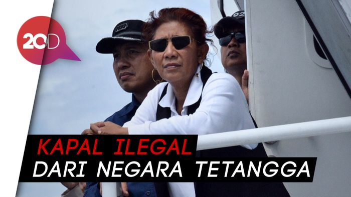 Menteri Susi Tenggelamkan 40 Kapal Ilegal dalam Dua Hari