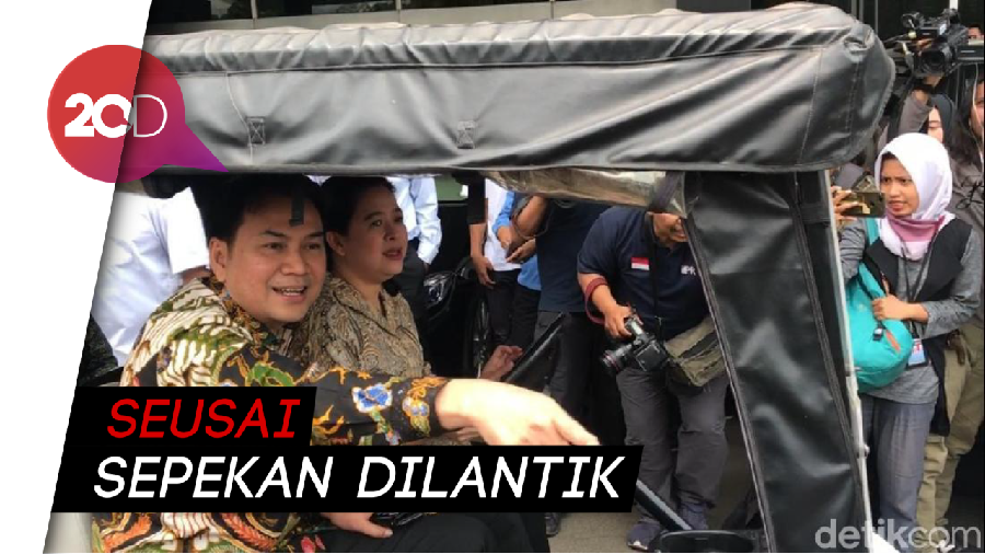 Saat Puan Jadi Sopir Pimpinan DPR Tinjau Kompleks Parlemen