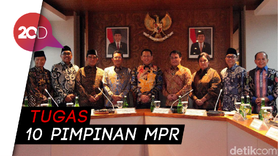 Sah! Ini Pembagian Tugas 10 Pimpinan MPR 2019-2024