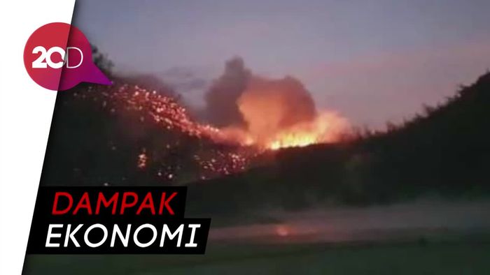 Kawasan Kawah Putih Terbakar, Pedagang dan Sopir Teriak