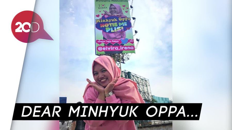 Terniat! ABG Bekasi Pasang Baliho Demi Bertemu Idola K-Pop