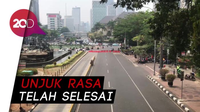 Demo Petani Usai, Lalu Lintas di Jalan Medan Merdeka Barat Normal