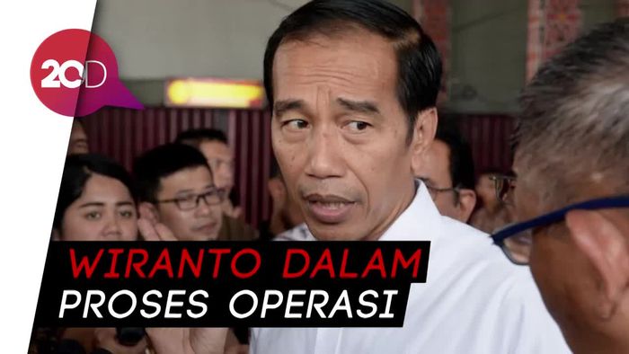 Jokowi Jenguk Wiranto di RSPAD: Mohon Doa Restu Seluruh Masyarakat!