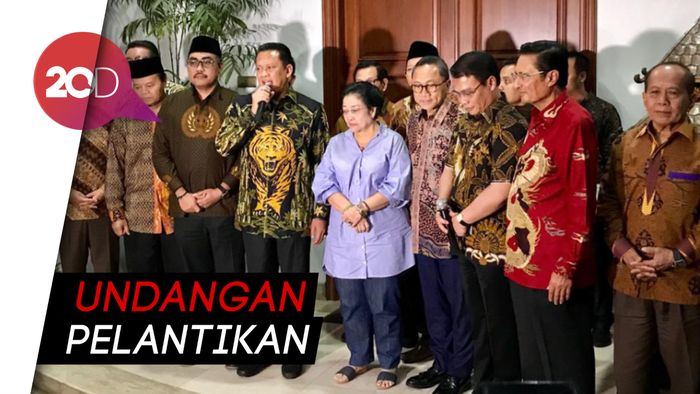 Pimpinan MPR Sambangi Rumah Megawati Undang ke Pelantikan Jokowi