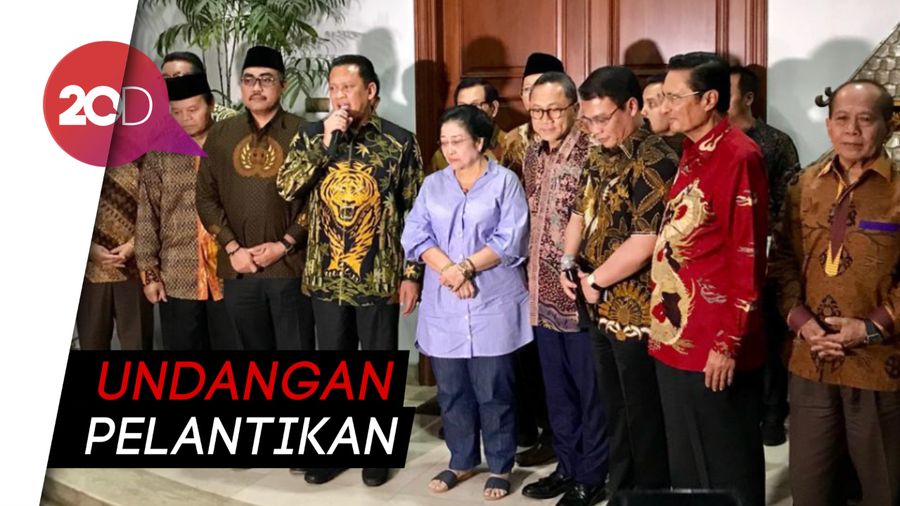 Pimpinan MPR Sambangi Rumah Megawati Undang ke Pelantikan Jokowi