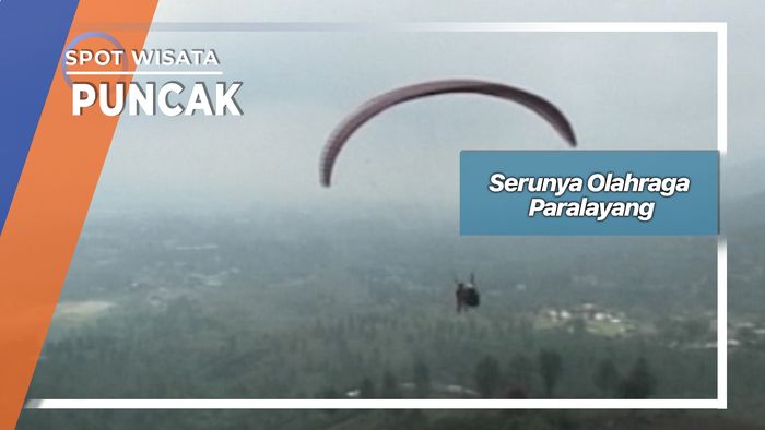 Serunya Olahraga Paralayang Puncak   