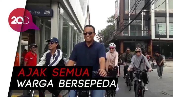 Gowes Bareng Artis, Anies Uji Coba Jalur Sepeda Fase 2