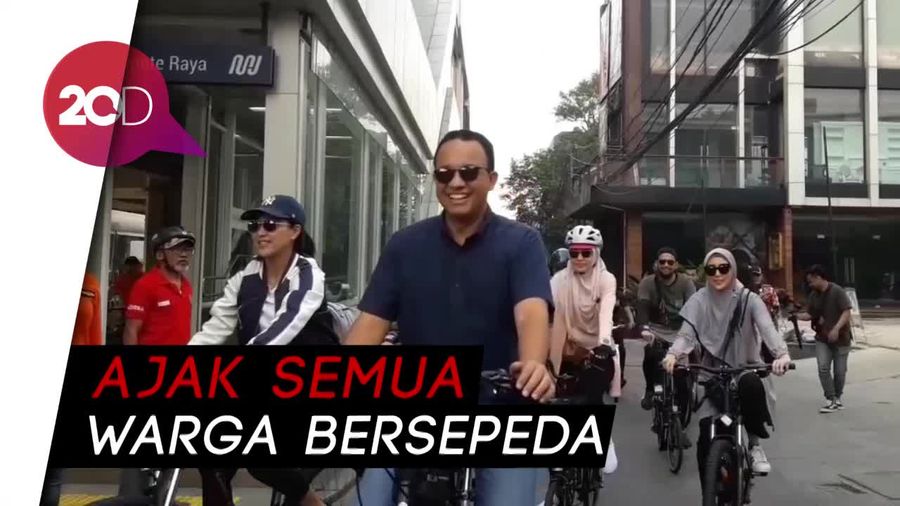 Gowes Bareng Artis, Anies Uji Coba Jalur Sepeda Fase 2