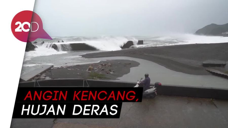 Suasana Jepang saat Topan Super Menerjang