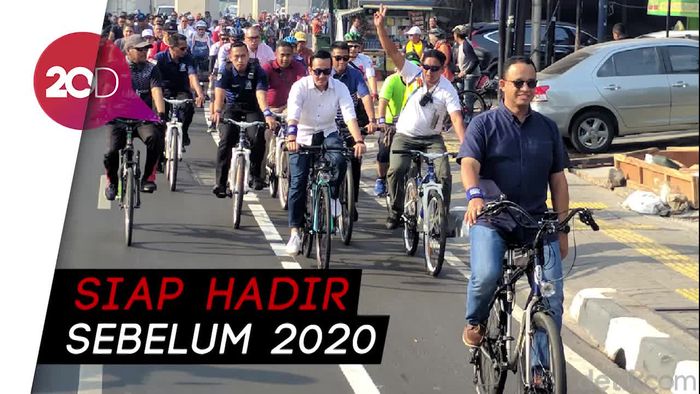Anies Akan Siapkan Lahan Parkir Sepeda di Semua Stasiun MRT