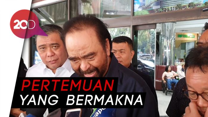 Surya Paloh Sambut Positif Pertemuan Jokowi-Prabowo